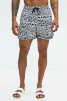 Attract Abstract Cargo Swim Trunk