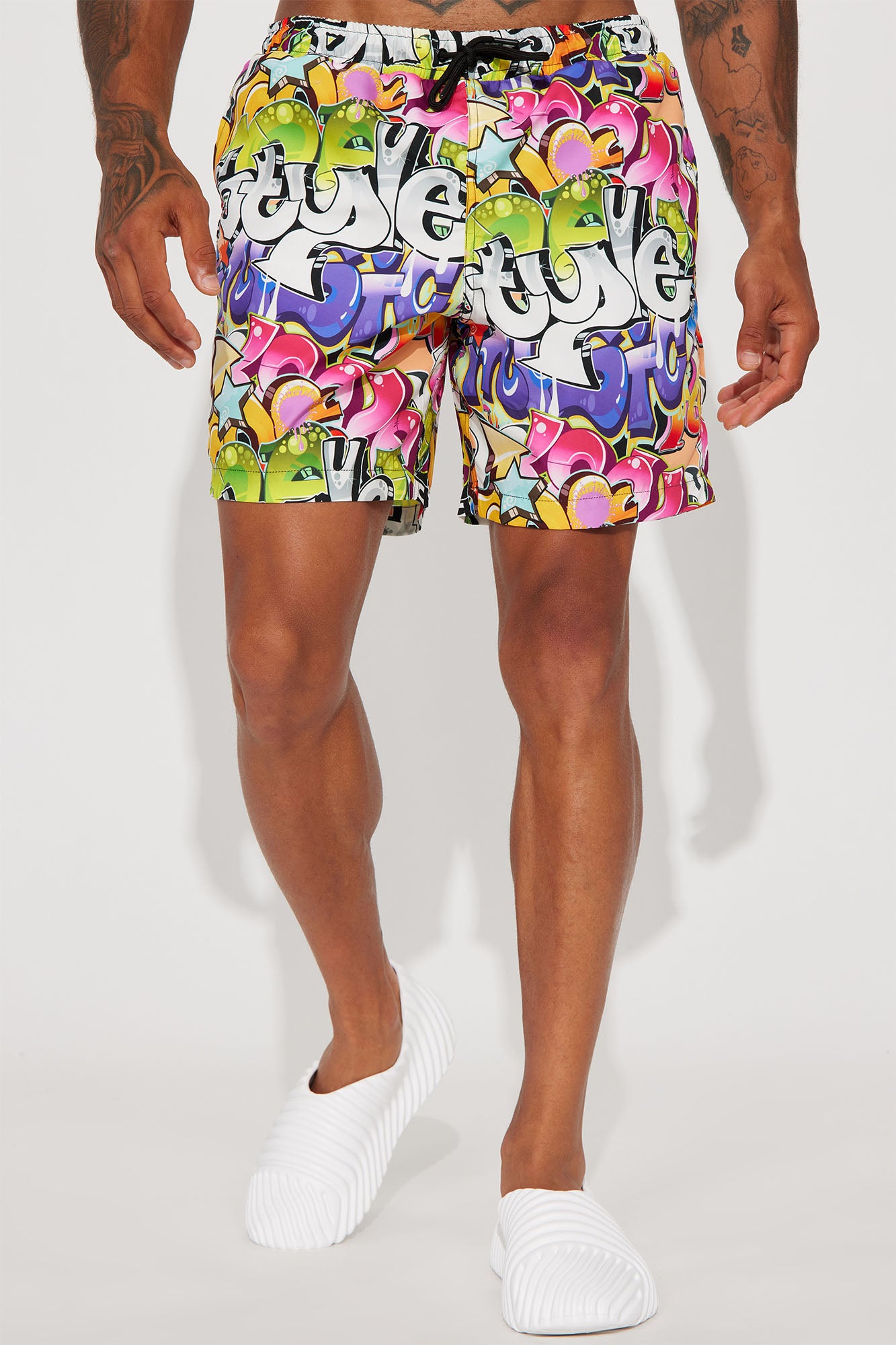 All That Graffiti Swim Trunk