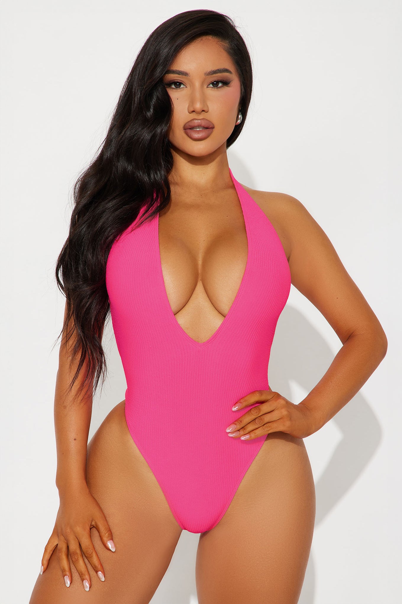 Cayman Islands Retreat Textured Lace Up 1 Piece Swimsuit
