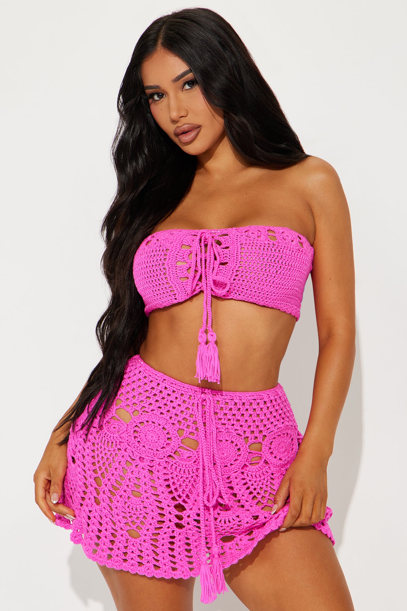Crochet 3 Piece Skirt Sunsuit